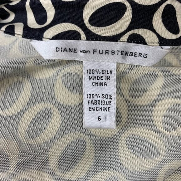 Diane von Furstenberg Jeanne Wrap Dress Black - Picture 8 of 8